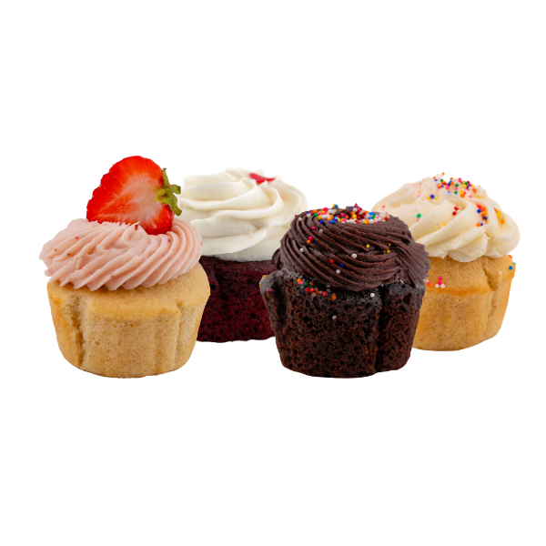 Beautiful decorated cupcakes with elegant frosting